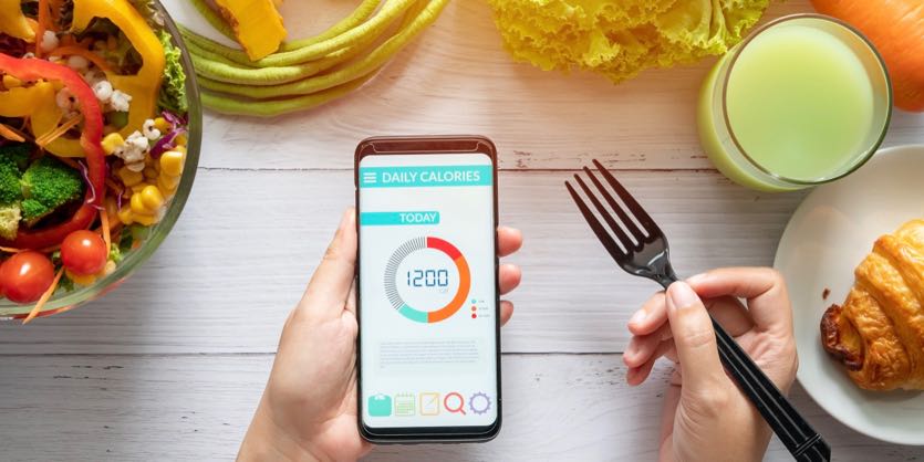 Balance de cuisine avec appli de nutrition