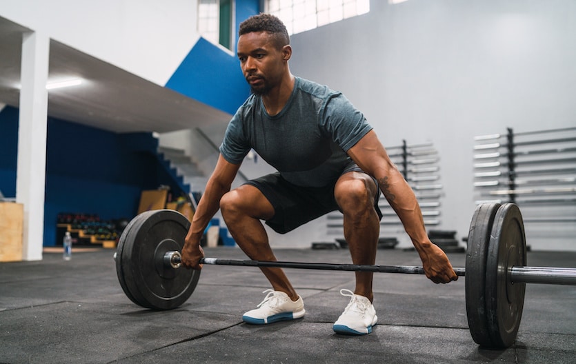 athlete doing exercise